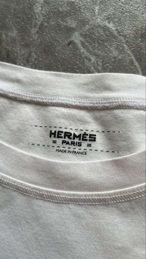 Authentic Hermes Mosaique (Category: Shirts) located in Manila. Submitted by reclaim.13 (Listing ID 1470817955, Image 2). Description: Hermes Mosaique Embroid - Excellent Condition - 17 width, 22 length - 9.8/10 - no issue.