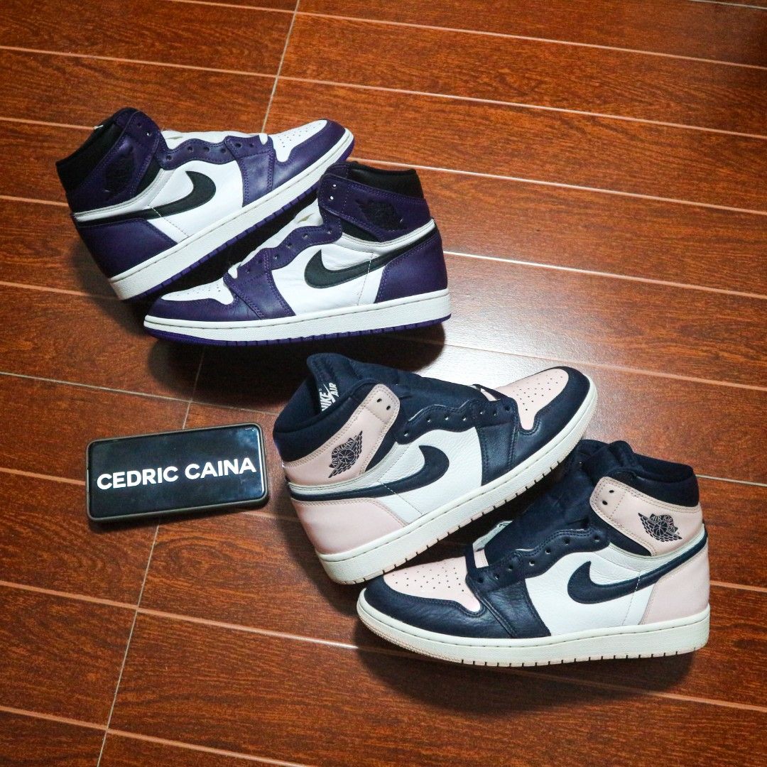 Authentic Jordan 1 Highs For Sale! (9US) (Category: Sneakers) located in Rizal. Submitted by dricflair_04 (Listing ID 1470930050, Image 1). Description: For Sale! Jordan 1 High "Court Purple" Size 9US // Very Good Condition // SOLD *Issue: no box, signs of usage Jordan 1 High "Bubblegum" Size 9US // Very Good Condition // P3,000 Only! *Issue: no box, signs of usage Vouch and video call FB/IG: 1800Sole.