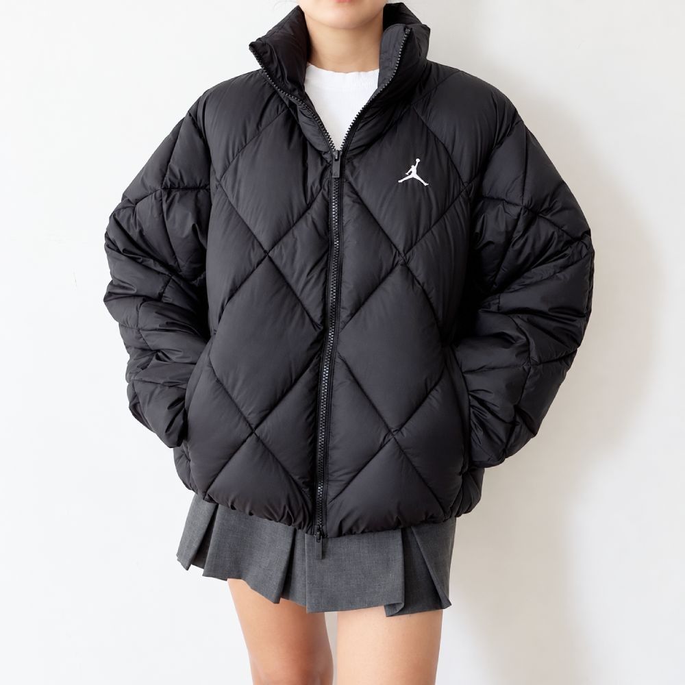 Authentic NIKE JORDAN Black Puffer Jacket Fits XS Small (Category: Coats, Jackets and Outerwear) located in Davao. Submitted by carinescloset (Listing ID 1470830925, Image 1). Description: NIKE Jordan Puffer Jacket • Size XS, with allowance for heavy layering • Fits up to Small, light layering only • Model reference: XS, 25” waist, 5’0” • Mannequin reference: 27 waist, 36 bust • Therma-FIT (thermal) and water-repellent • Brand new with tag • Orig