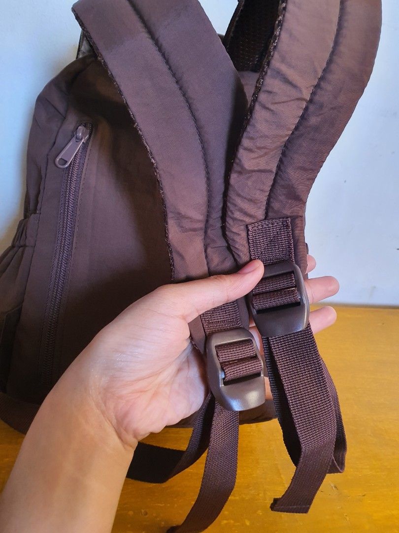 BAGSMART Brown Mini Quilted Backpack - Like New (Category: Backpacks) located in Taguig. Submitted by fashionbanana (Listing ID 1470863195, Image 3). Description: Brand and Model: The brand is BAGSMART, specifically their Mini Quilted Backpack model, and the interior tag notes it is made in China. Dimensions: According to the official product details, the backpack measures 31cm (12.2 inches) in height, 24cm (9.4 inches) in width, and 11cm (4.3 in