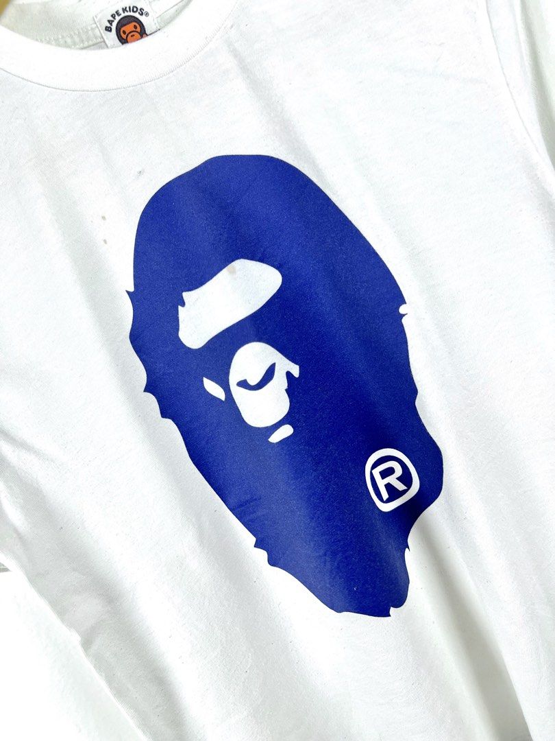 ‎“BAPE KIDS BY BATHING APE” BAPE HEAD GRPHC TEE (Category: Tshirts & Polo Shirts ) located in Taguig. Submitted by ldm.ph (Listing ID 1470746175, Image 2). Description: ‎(LDM-D-0245) ‎Size:ACTUAL FIT:SMALL ‎Dimensions ‎Inches width:17 ‎Inches length:25 ‎Condition: EXCELLENT ‎Color rate:9.5 ‎Flaws:minimal dot stains needs handwash ‎(READY TO WEAR).