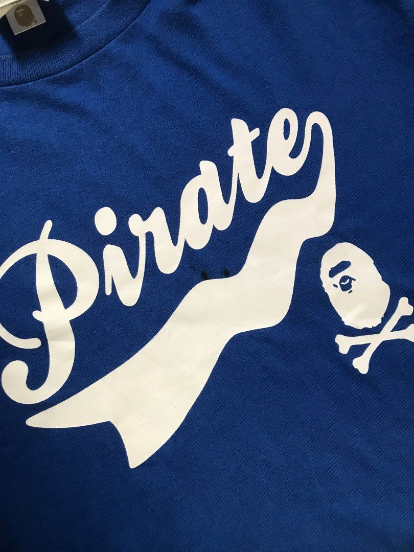 BAPE PIRATE SHIRT (Category: Activewear) located in Manila. Submitted by crismil1 (Listing ID 1470832893, Image 2). Description: DIMES 25.5 LENGTH 20 WIDTH ANJAN NA ISSUE 10/10 COLOR RATE .