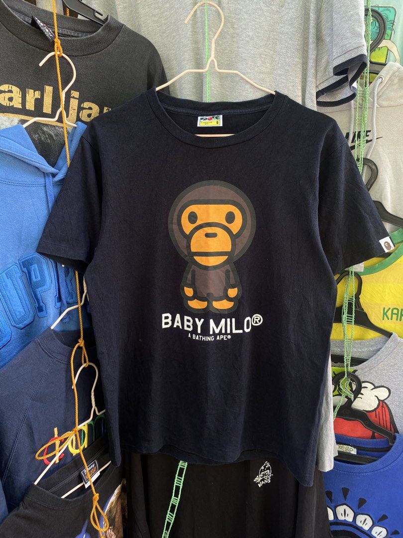 Bape ss24 (Category: Activewear) located in Butuan. Submitted by angericohappy420 (Listing ID 1470772526, Image 1). Description: BALE BABY MILO SS24 W20xL25 Cr 9.5/10 Authentic Excellent condition ( needwash only ).