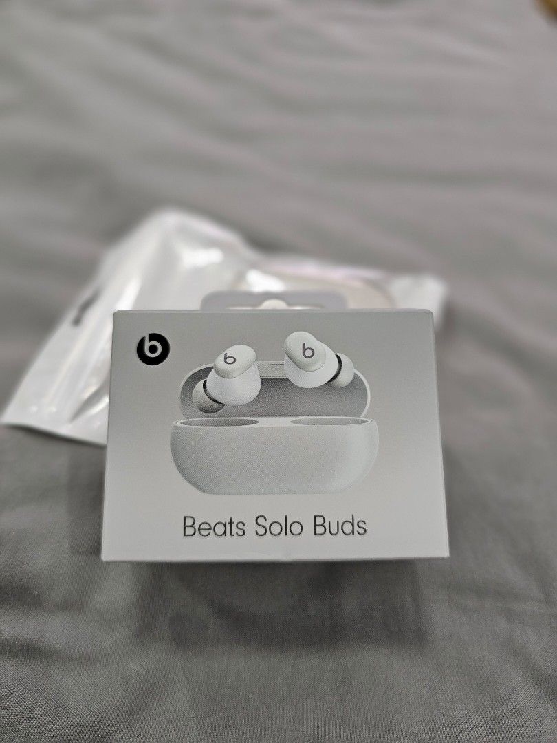 Beats Solo Buds (Category: Earphones) located in Bulacan. Submitted by summerboi (Listing ID 1470773015, Image 1). Description: For sale Beats Solo Buds Brandnew sealed with free clear case negotiable for sure buyer Can do meet up and shipping.