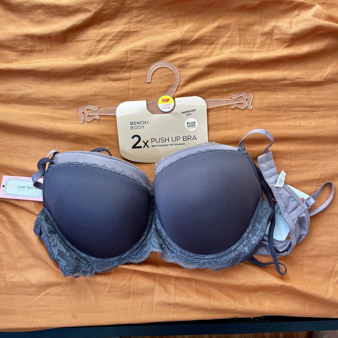 Bench 2x Push Up Bra (Category: Undergarments & Loungewear) located in Cavite. Submitted by lanaarchive_ (Listing ID 1470771147, Image 1). Description: Size: US 40C, EUR 90C RFS: Too big.