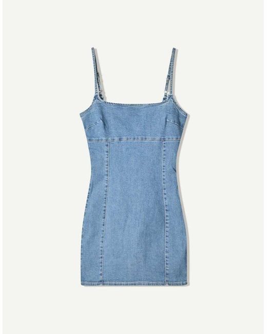 Bershka Denim Dress (Category: Dresses) located in Valenzuela. Submitted by declutter203 (Listing ID 1470819239, Image 1). Description: - Like New - Size XS - With back zipper - Slightly stretchable MOP: Gcash/Maribank MOD: J&T or Grab/lalamove Tags: Zara, H&M, Love Bonito, Mango, Bershka, Uniqlo, GU, Topshop, Araw the Line, SM woman, reformation dress, suzy clothing .