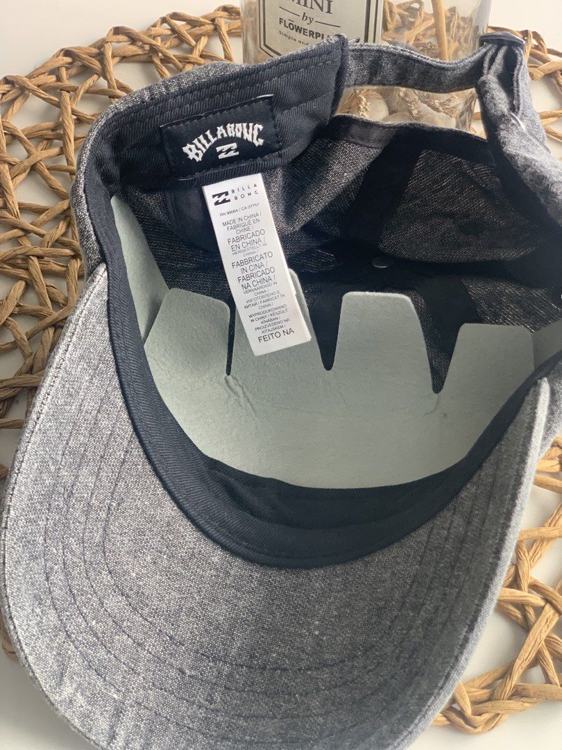 Billabong Peyote Washed Dad Cap Grey (Category: Caps & Hats) located in Quezon City. Submitted by angge1013 (Listing ID 1470782674, Image 2). Description: - Brand: Billabong - Style: Peyote washed dad cap - Color: Grey - Condition: Brand new, unworn with original tags attached - Details: Embroidered logo on the front - Fit: Adjustable strap in the back for a custom fit.