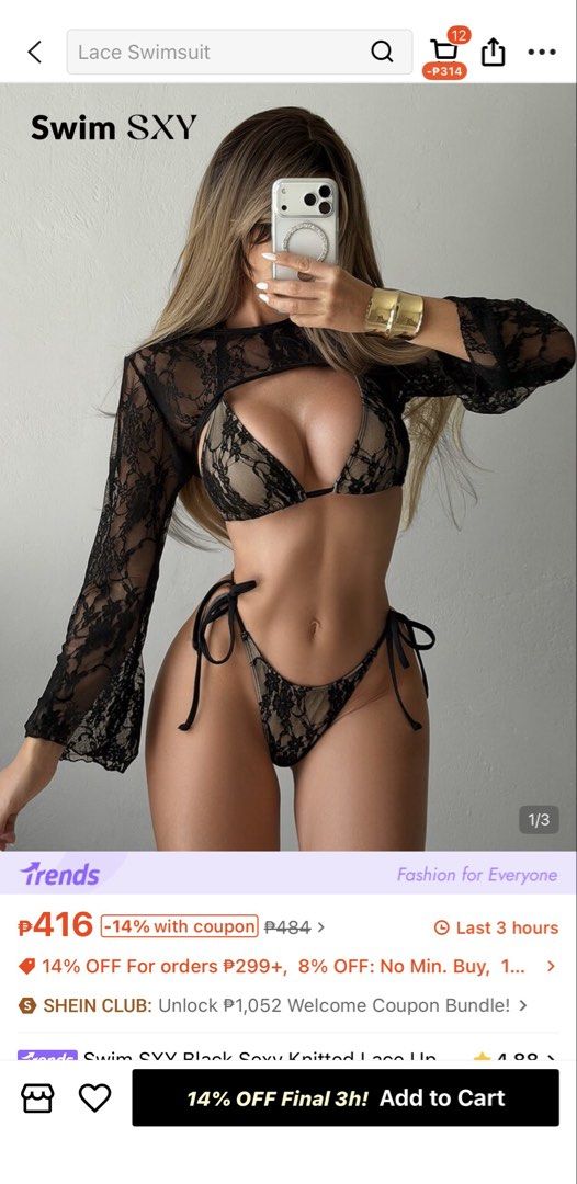 Black Bikini (Category: Bikinis & Swimsuits) located in San Pablo. Submitted by akari_kin (Listing ID 1470842768, Image 2). Description: Only the top is used for a photoshoot❤️.