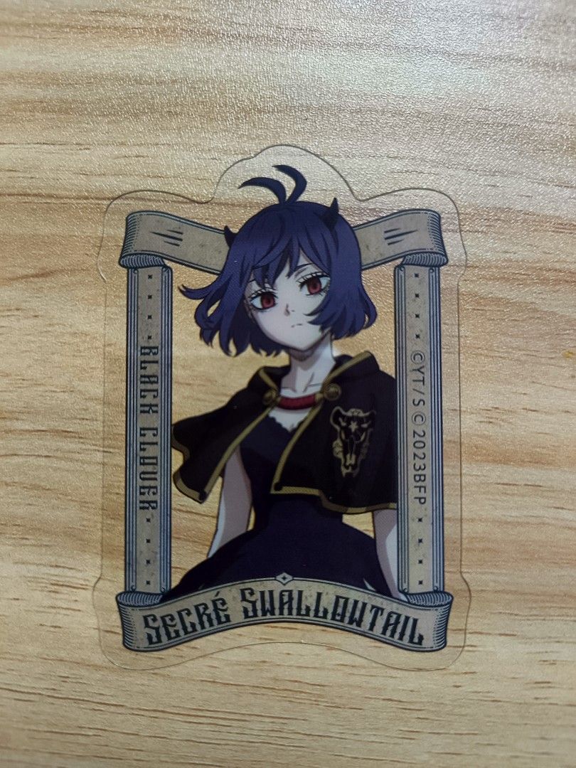 Black Clover Secre Swallowtail Gacha Clear Bookmark (Category: Character Goods) located in Angeles City. Submitted by azhiie (Listing ID 1470922941, Image 1). Description: — Shipping fee not yet included — Willing to ship internationally RFS: Decluttering Mode of Payment: GCash, GoTyme, Maya, Online Banking Shipping Courier : J&T Local, PHLPost International (Registered Mail) Shipments from Angeles, Pampanga. You can use J&T's shipping calculator