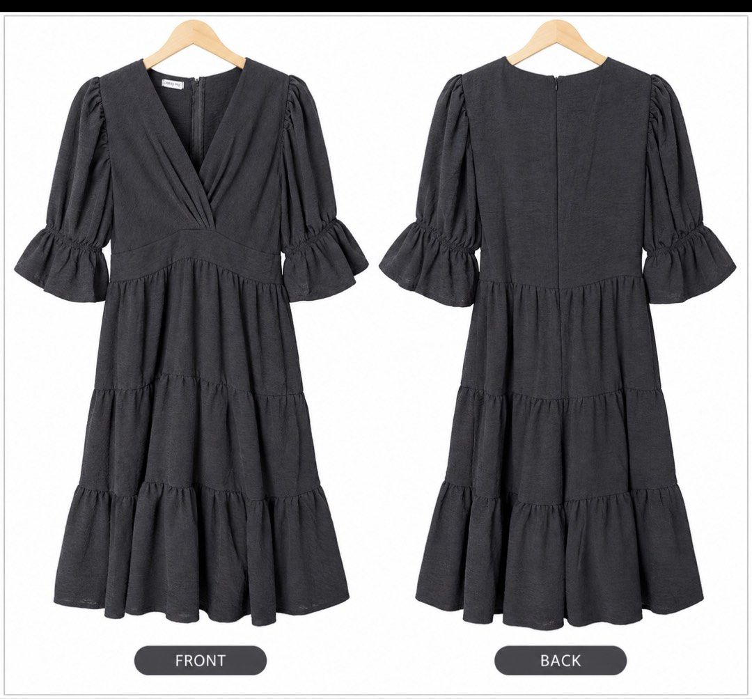 black formal/casual dress (Category: Dresses) located in Paranaque City. Submitted by iamminel (Listing ID 1470807006, Image 3). Description: for sale: black dress for formal/casual events used once rfs:declutterring fits 2XL -3 XL .