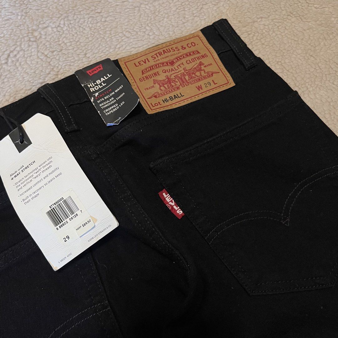 BLACK LEVIS JEANS BIG E HIBALL (Category: Jeans) located in Binangonan. Submitted by nhogsmapula-24860 (Listing ID 1470803861, Image 3). Description: BRAND NEW W/HANG TAG LEVIS BLACK HIBALL BIG E SIZE :29 no issue crispy condition 2200+ship.