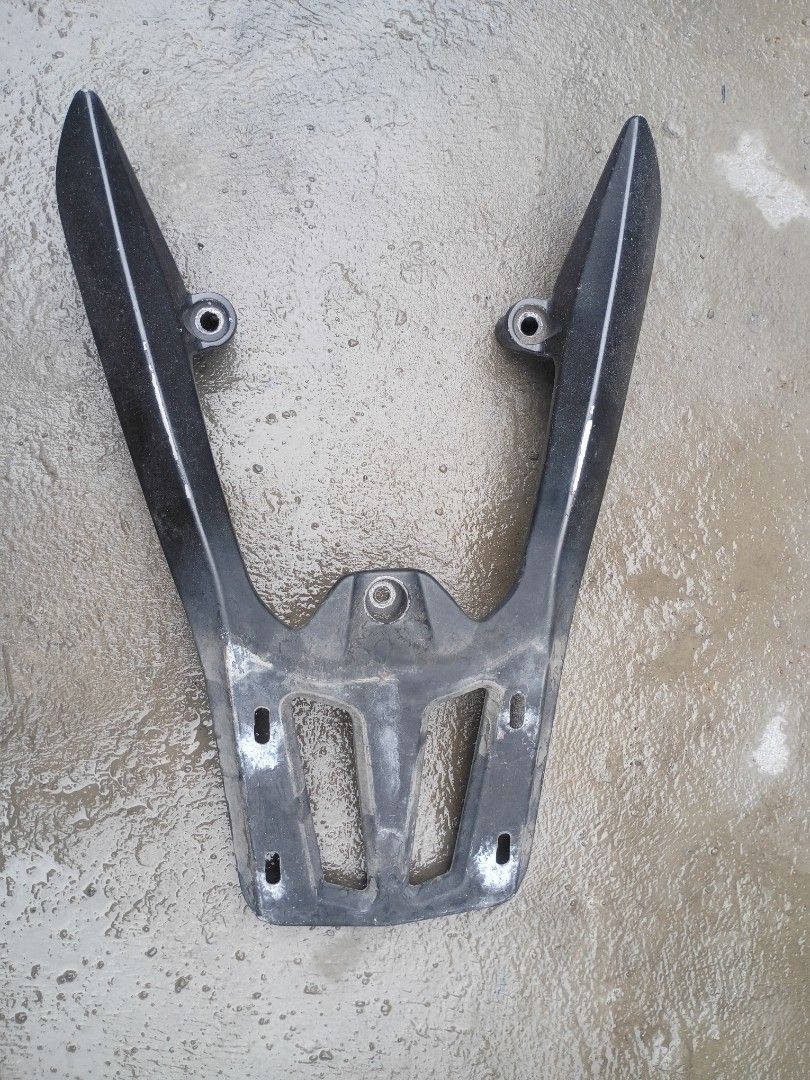 Black Motorcycle Rear Cargo Rack Tail Box Base Plate (Category: Body Parts and Accessories) located in Paranaque City. Submitted by robertlasic03161986 (Listing ID 1470931115, Image 2). Description: for sale honda click 125 SEC bracket repaint nyo nlng - Trusted Seller: Buy with confidence, check my ratings!.