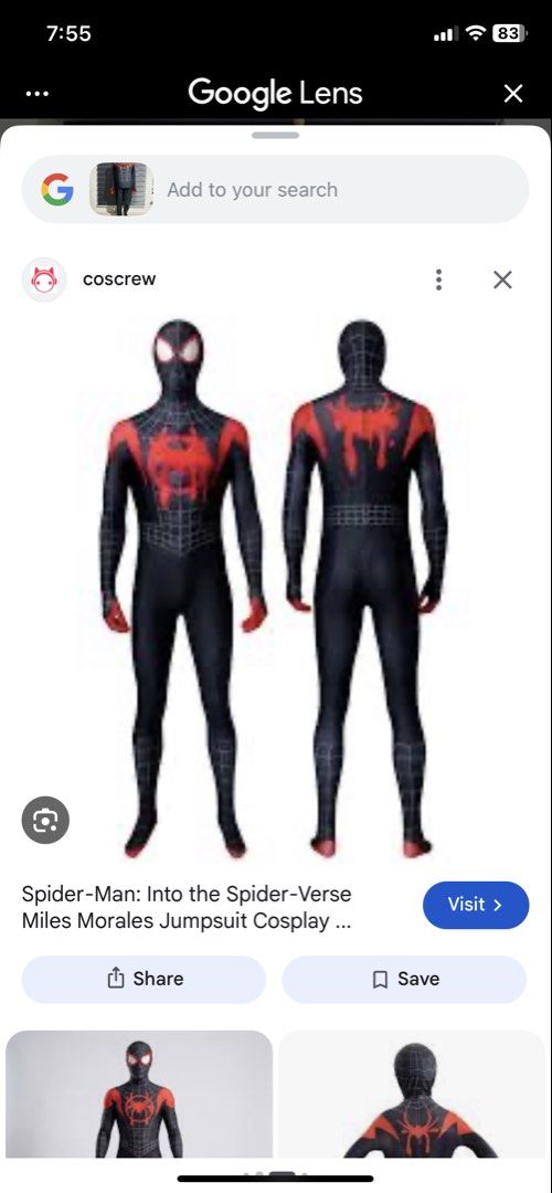 Black Spider costume (Category: Everything Else Others) located in Caloocan City. Submitted by discusonlineshop (Listing ID 1470744009, Image 1). Description: large to xl.