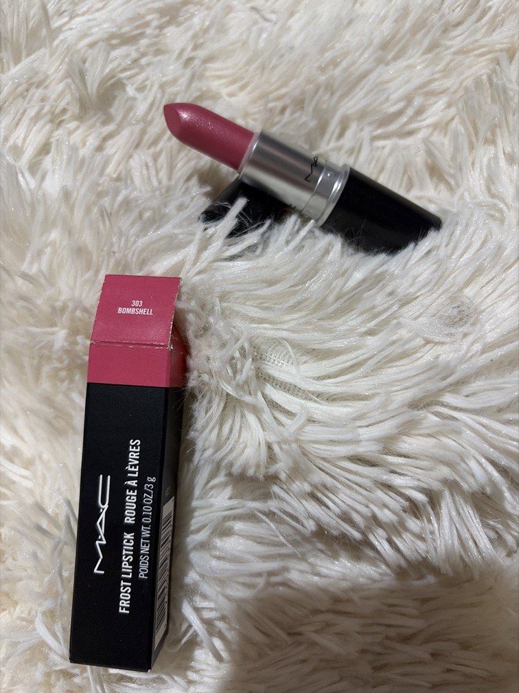 BOMBSHELL MAC FROST LIPSTICK (Category: Makeup) located in Pugo. Submitted by caztraine (Listing ID 1470770929, Image 1). Description: 2pcs left.