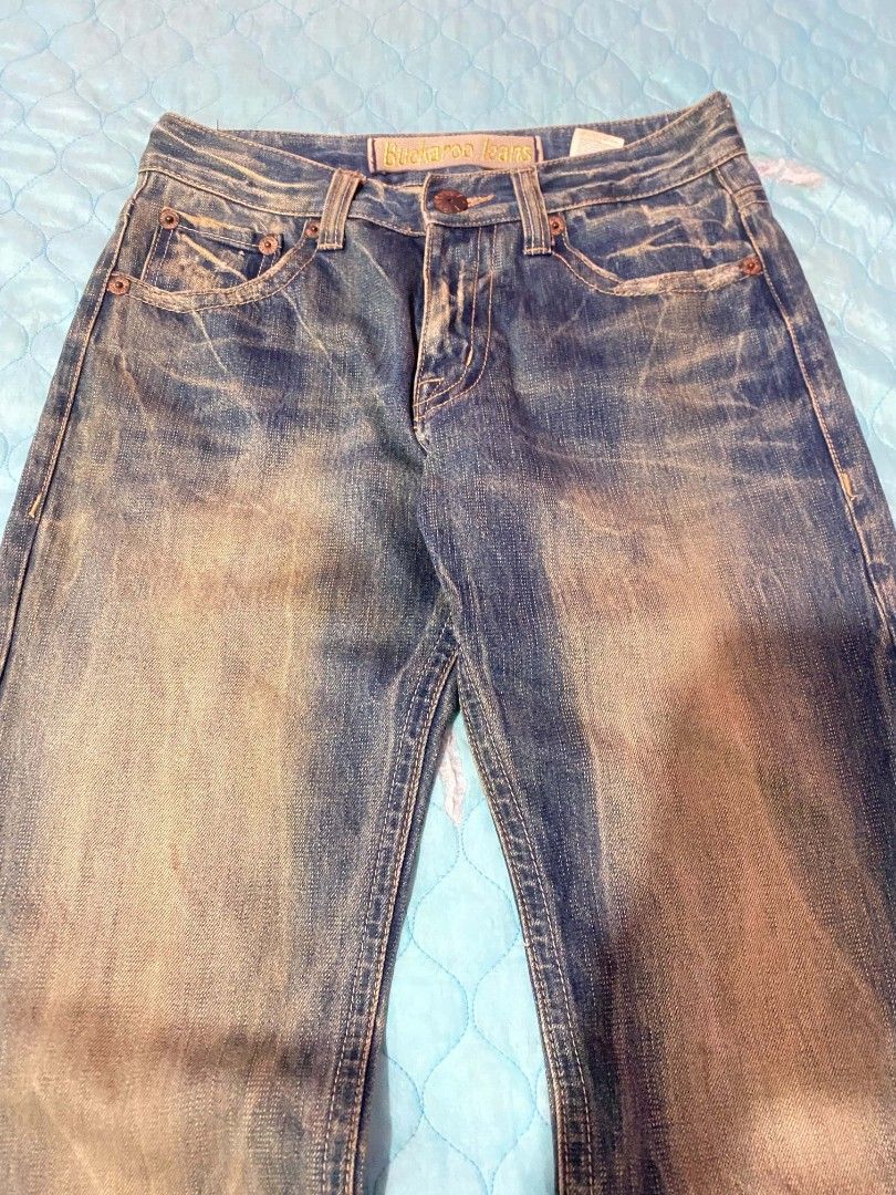 Buckaroo mud-wash bootcut jeans (Category: Jeans) located in Cagayan de Oro. Submitted by swagdealer (Listing ID 1470870753, Image 3). Description: size 31 waist 15.5 Thigh 11.5 Hem 8.5 length 41 Inseam 30 make offer for fast transaction 📩.