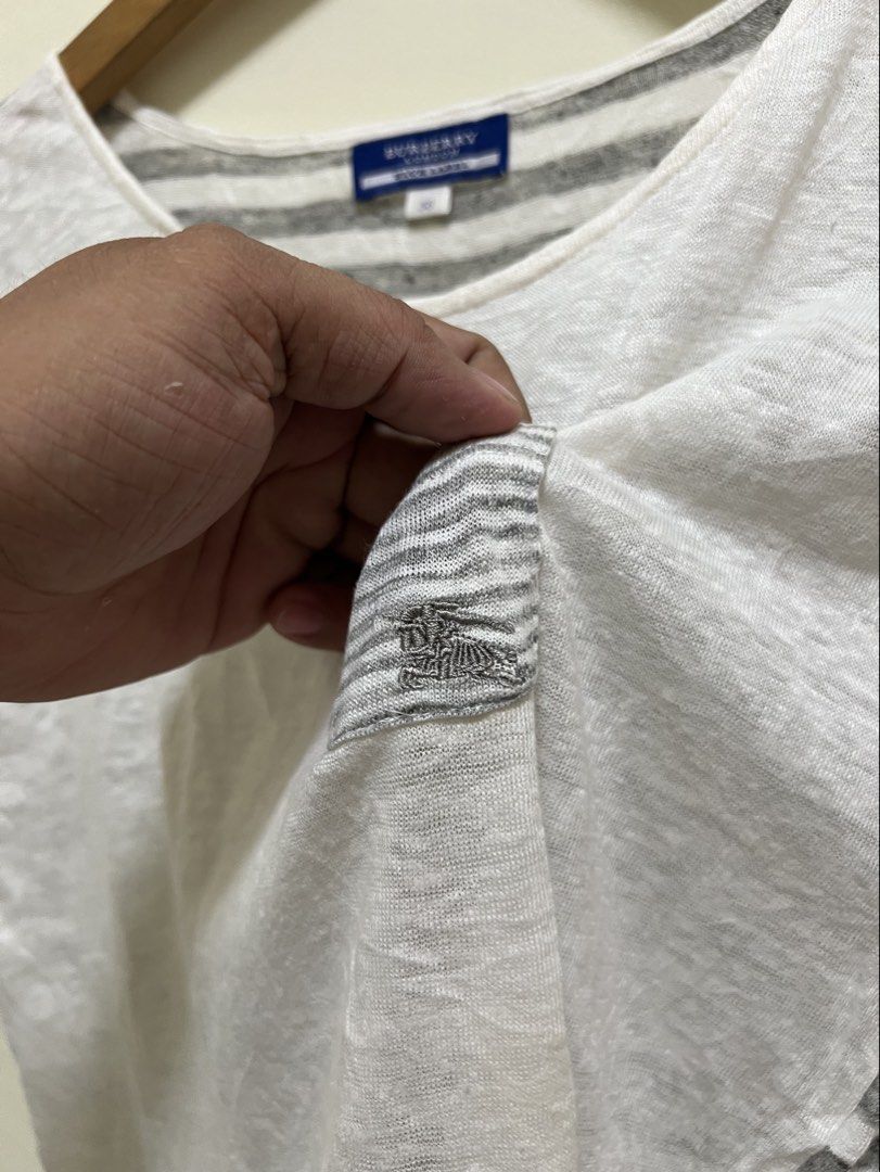 Burberry Blue Label White Sleeveless (Category: Luxury Apparel) located in Manila. Submitted by thriftpoint99 (Listing ID 1470815142, Image 3). Description: 19.5x22 No issue Excellent condition.