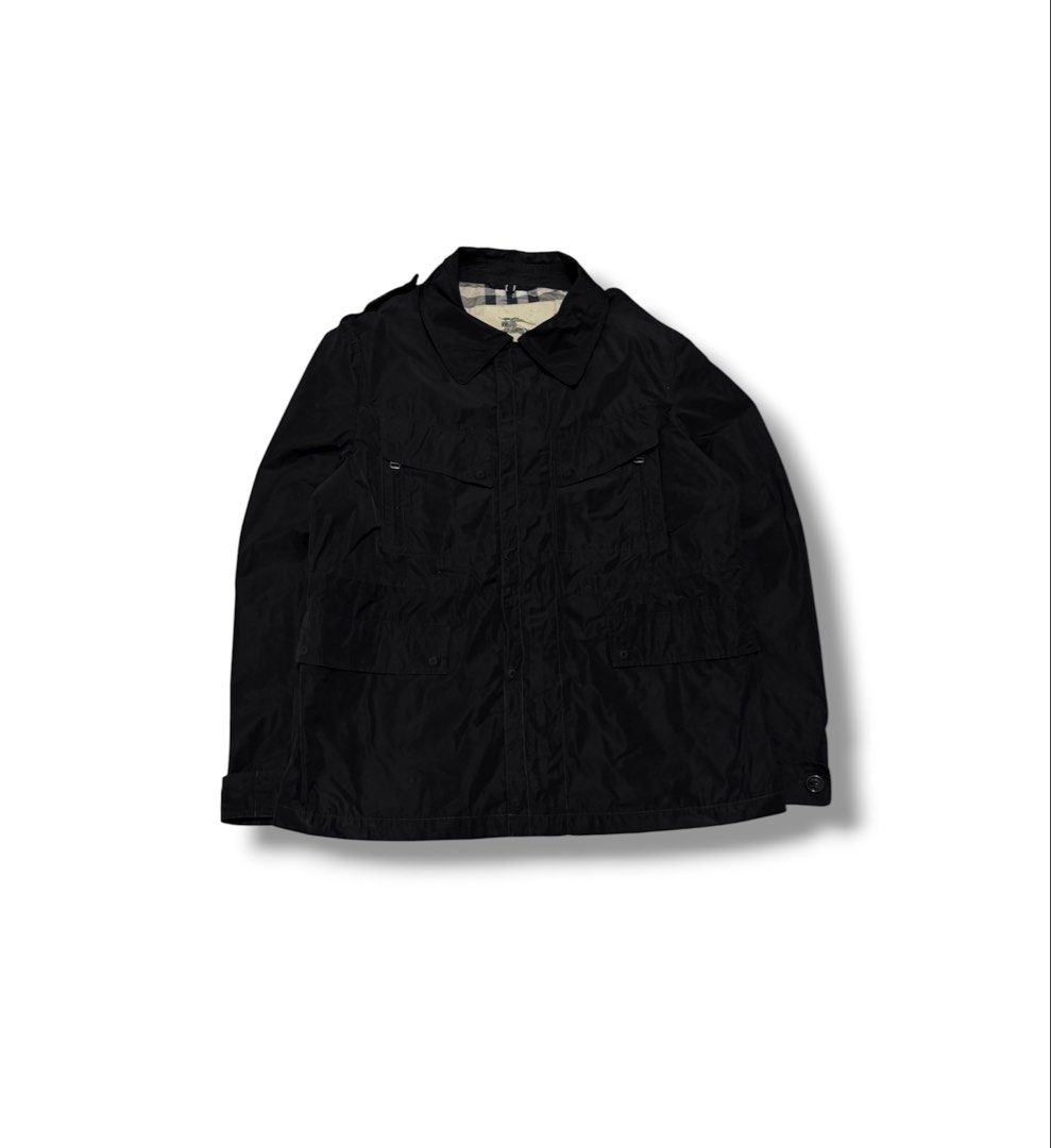 Burberry Military Utility Jacket (Category: Luxury Apparel) located in Bulacan. Submitted by sanjisthrift (Listing ID 1470744508, Image 1). Description: Size Large to XL Width 22.5 Length 28.5 Excellent Condition 9/10.
