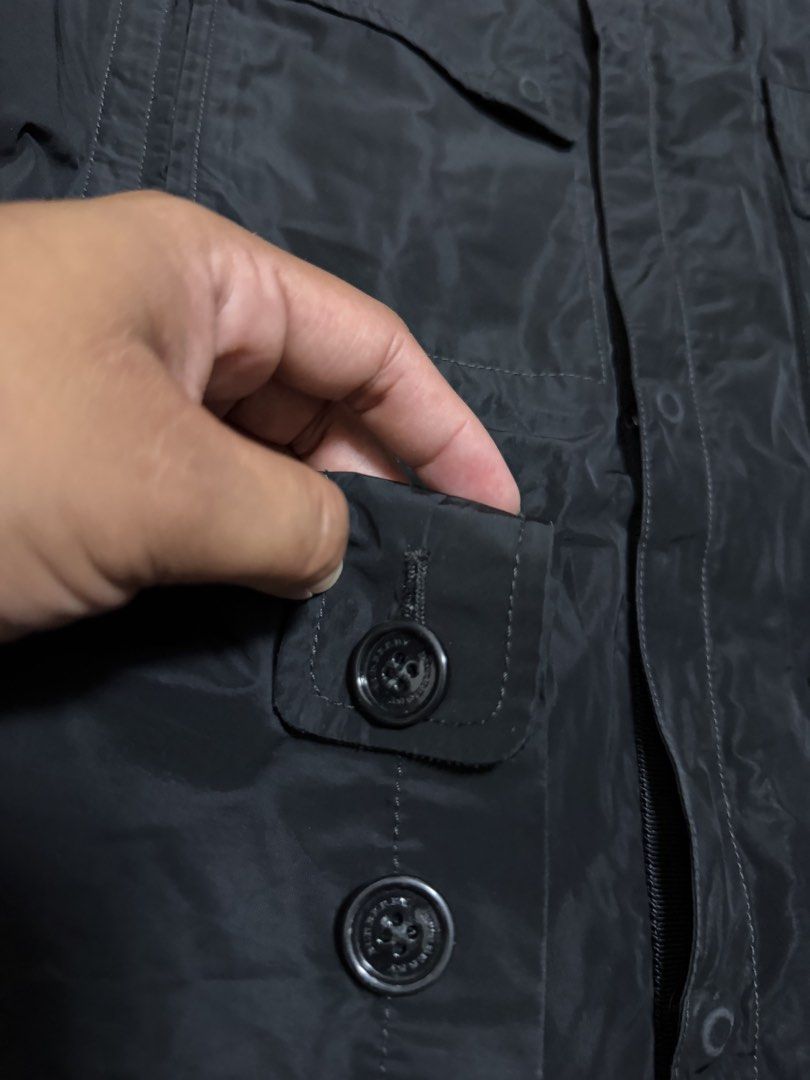 Burberry Military Utility Jacket (Category: Luxury Apparel) located in Bulacan. Submitted by sanjisthrift (Listing ID 1470744508, Image 3). Description: Size Large to XL Width 22.5 Length 28.5 Excellent Condition 9/10.