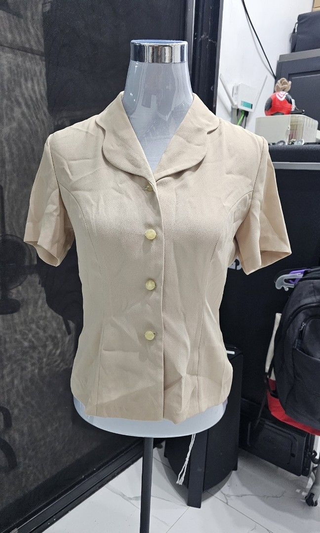 Buttercream Button Down Too (Category: Blouses) located in Manila. Submitted by dndgnzlz (Listing ID 1470838594, Image 1). Description: Brand: N/A Size: Small, best fit up to semi-medium Perfect for office ootd Payment first policy MOP: BPI, Gcash, Maya Courier: LBC, J&T, Lalamove, Grab.
