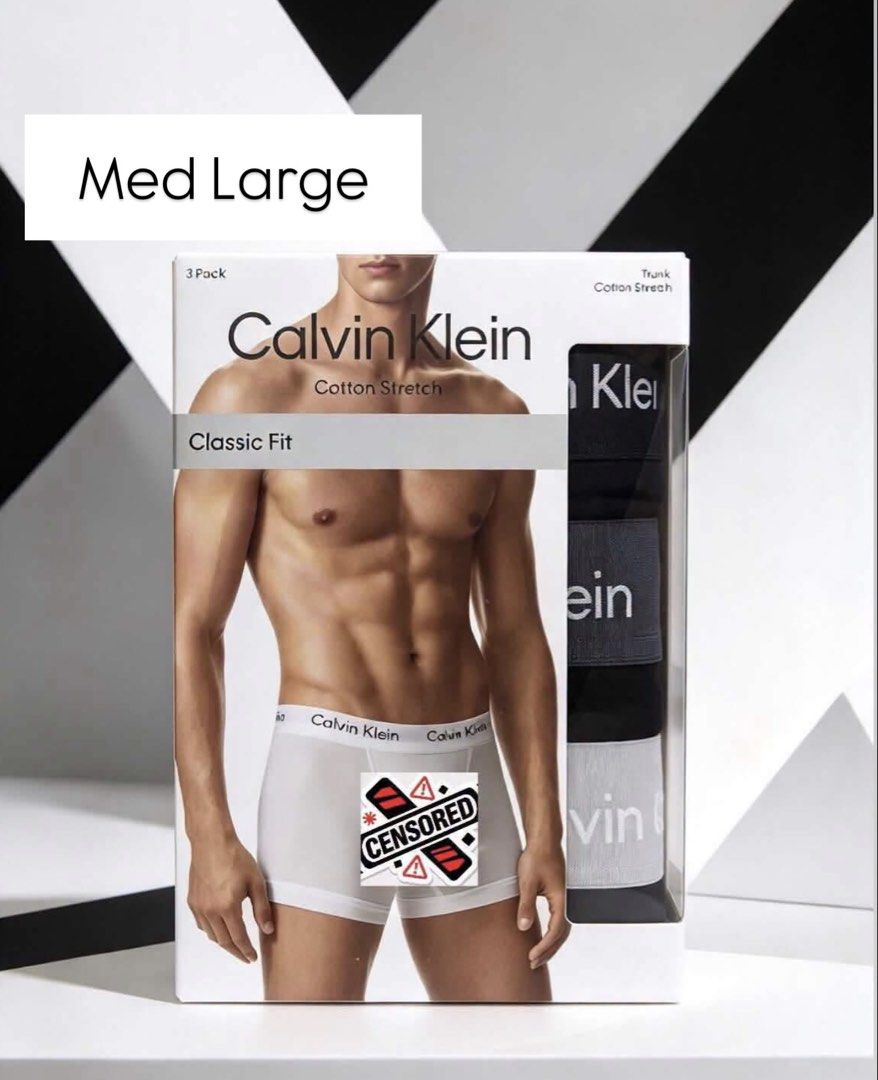Calvin Klein 3 Pack Boxer Brief - LARGE (Category: Underwear) located in Santa Rosa. Submitted by miqboutique (Listing ID 1470931103, Image 2). Description: CK 3 Pack Boxer Brief LARGE ₱2,100 + SF • Ready to ship • Guaranteed Original Fb page: Miq's Boutique.