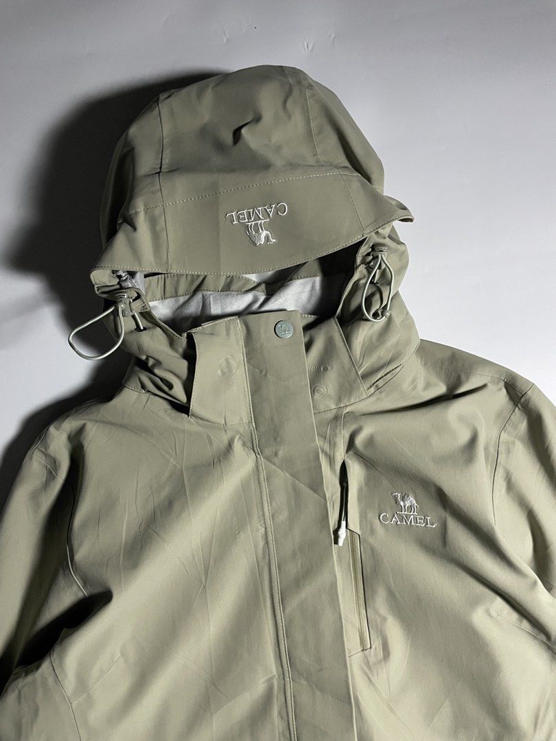Camel water proof jacket (Category: Coats, Jackets and Outerwear) located in Bais. Submitted by christian.complexthrift08 (Listing ID 1470758571, Image 2). Description: Camel water proof jacket (Perfect for daily use) Color: beige Size: Large men XL womens Width: 22 inches Length: 27 inches Condition: 9.5 / 10 Issue: nasira yung snap button sa may chin Price: 699 free shipping Via JNT express.