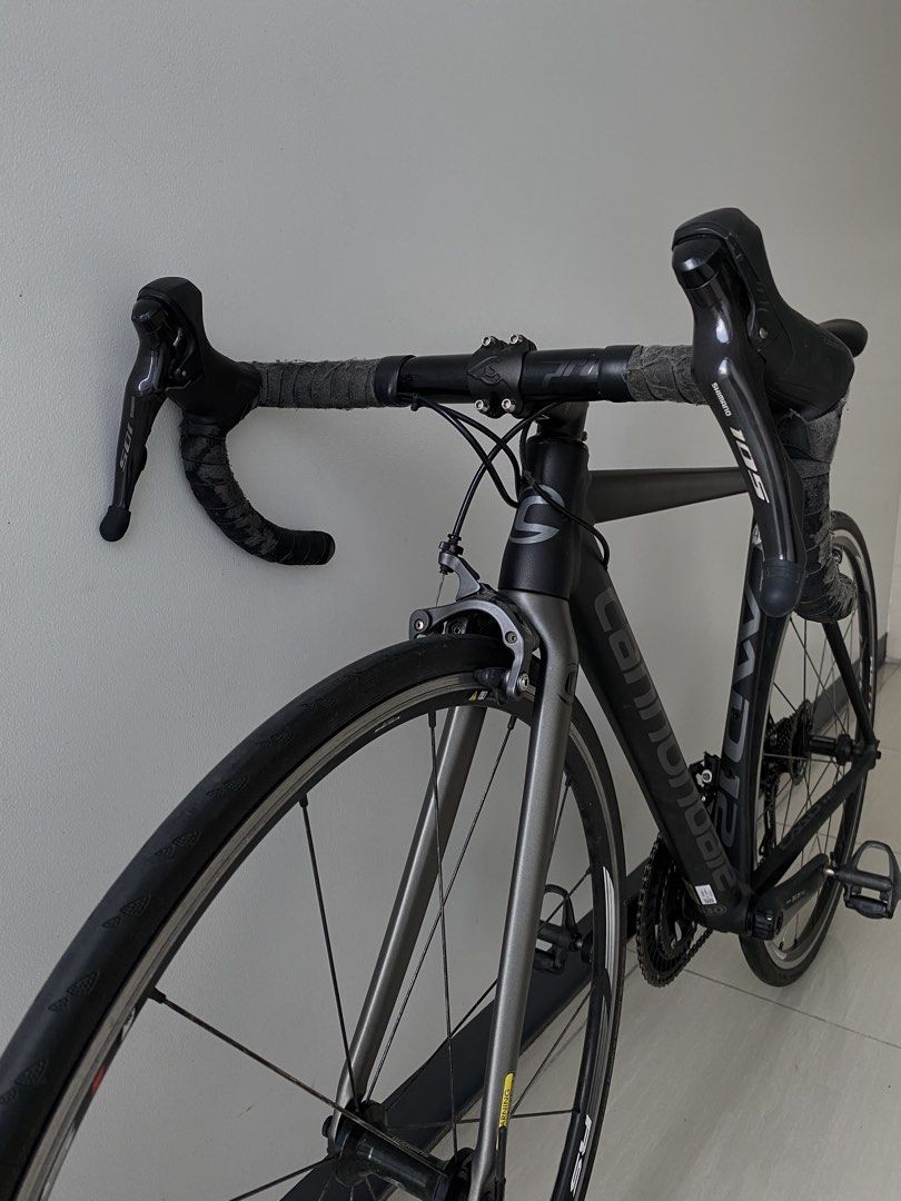 Cannondale CAAD12 (Category: Bicycles) located in Manila. Submitted by somebanothings2.0 (Listing ID 1470808178, Image 3). Description: Cannondale CAAD12 - Matte Black / Anthracite - size 48 XS (ideal for 5’2”-5’9”) - 8.24 kg overall build - in excellent condition, no issues - well taken care of, bihira gamitin Groupset: - Shimano 105 (STI, crankset, FD, RD, pedals) - Shimano Ultegra (brakes) - BB30a bottom bracket Wheelset: - Shimano RS11 wheels
