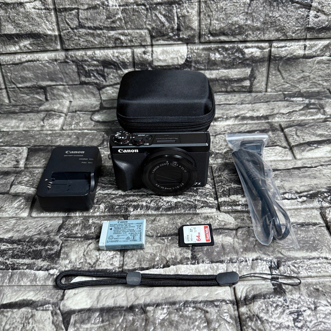 Canon G7x Mark III | Compact Digital Camera (Category: Cameras) located in Caloocan City. Submitted by oltekgadgets (Listing ID 1470755093, Image 1). Description: Canon G7x Mark III | Compact Digital Camera Key Features: *20.1MP 1” Stacked CMOS Sensor *DIGIC 8 Image Processor *4.2x Optical Zoom f/1.8-2.8 Lens *24-100mm (35mm Equivalent) *3.0” 1.04m-Dot Tilting Touchscreen LCD *UHD 4K30p and Full HD 120p Video *20-fps Shooting, 30-fps Raw Burst Mo