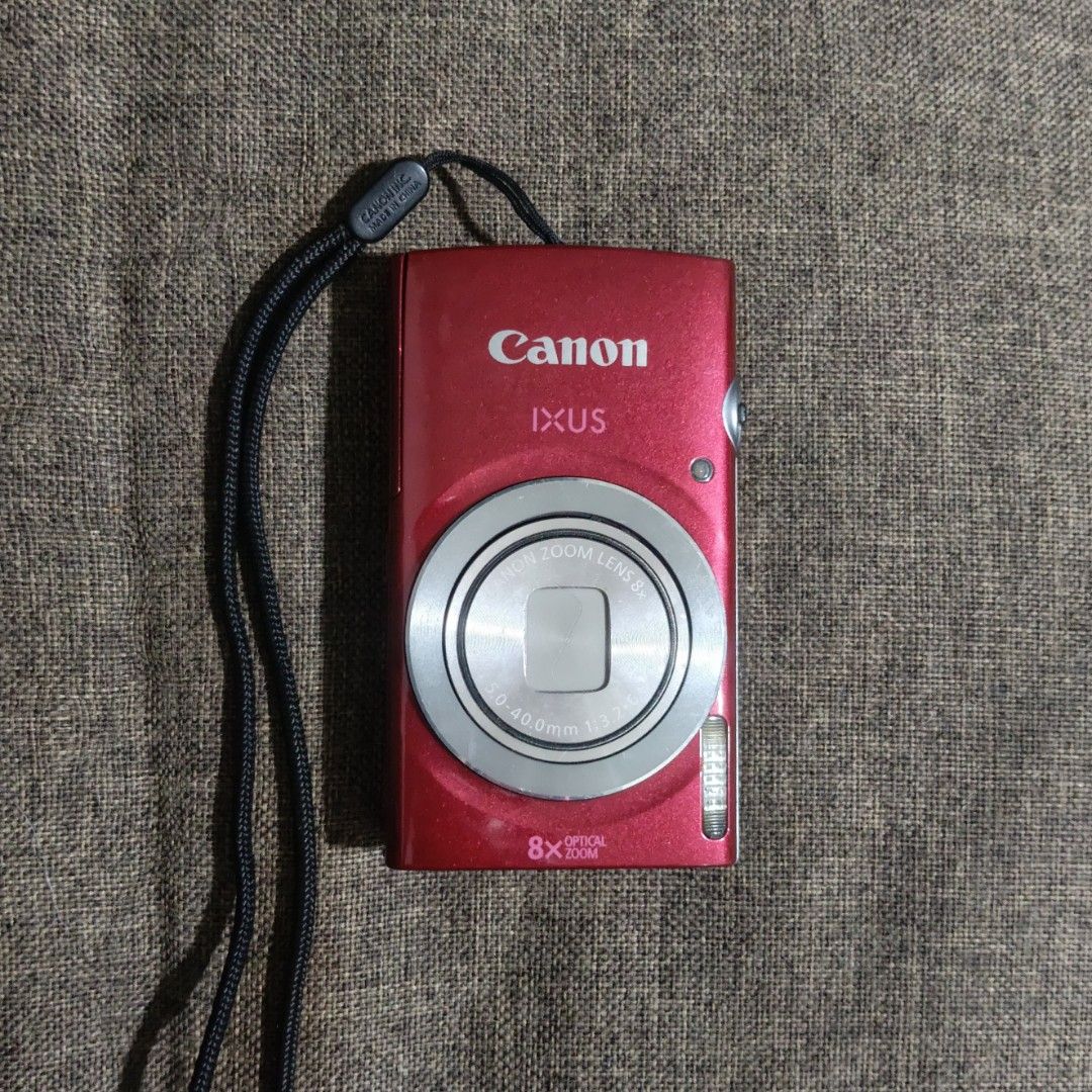 Canon Ixus 145 Digicam in Cherry Red 🍒 (Category: Cameras) located in Santo Tomas. Submitted by ruthgaviolap (Listing ID 1470864150, Image 1). Description: 📸 Canon Ixus 145 in Cherry Red 🍒 ₱7,499 [SLIGHTLY NEGOTIABLE] SELLER'S FAVORITE 😍 ‎ ‎Key features: ‎16.0 Megapixels ‎ ‎✅ Flash Working ‎✅ All buttons working ‎✅ Lots of filters Honest issue: Minimal LCD watermarks & minimal dead pixel (very unnoticeable) NOT AFFECTING OUTPUTS OR FUNCTIONAL