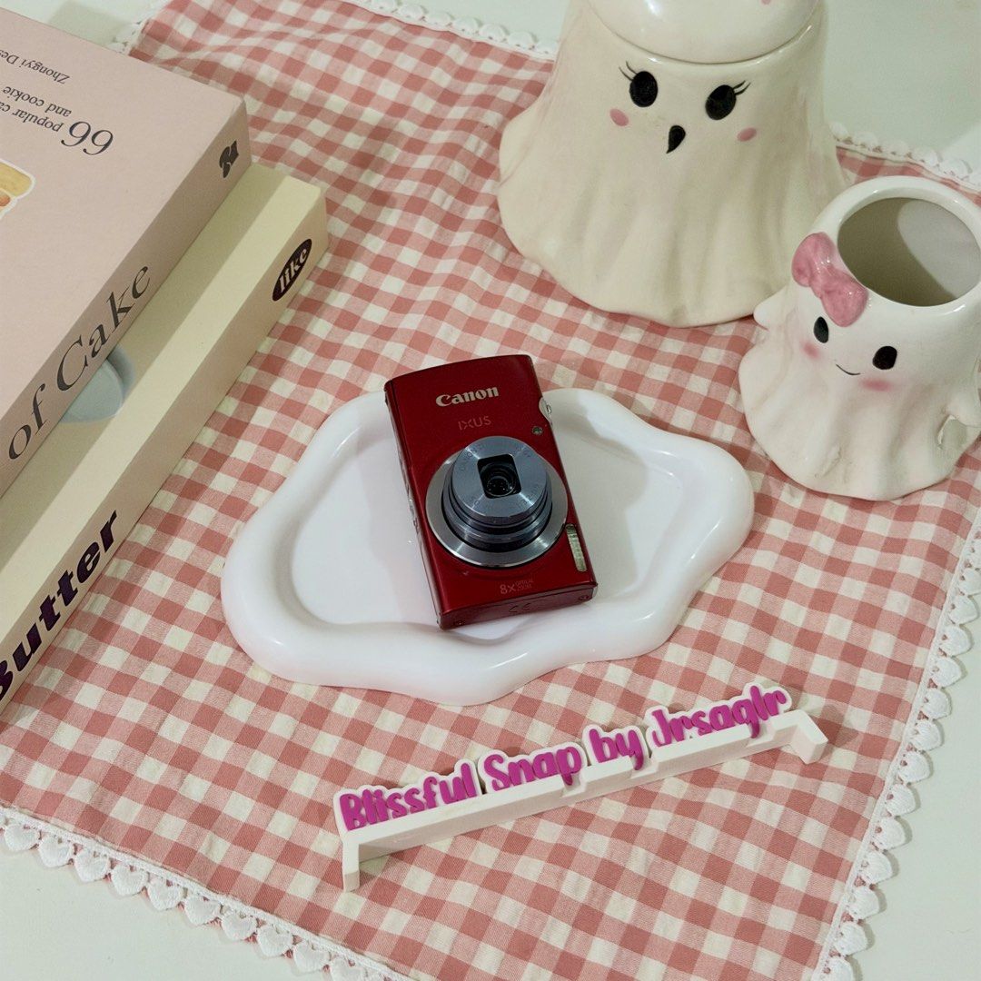 Canon IXUS 160 Red Compact Digital Camera (Category: Cameras) located in Manila. Submitted by decluttered_by.kisses (Listing ID 1470849798, Image 2). Description: Model: Can♡n Ixus 160 ♡₊˚ - crowd's fave! price: [🔖₱8,499 + SF ] ╰┈➤ comment “mine” 🛒 IG: @ blissful.snap FB Page: Blissful Snap Tiktok: blissful.snap 🌸 𝗱𝗲𝘁𝗮𝗶𝗹𝘀: 📸 – Key Features • 20 MP CCD sensor • 8× optical zoom (28–224 mm eq.) • 2.7″ LCD screen • 720p HD video • ISO 100–