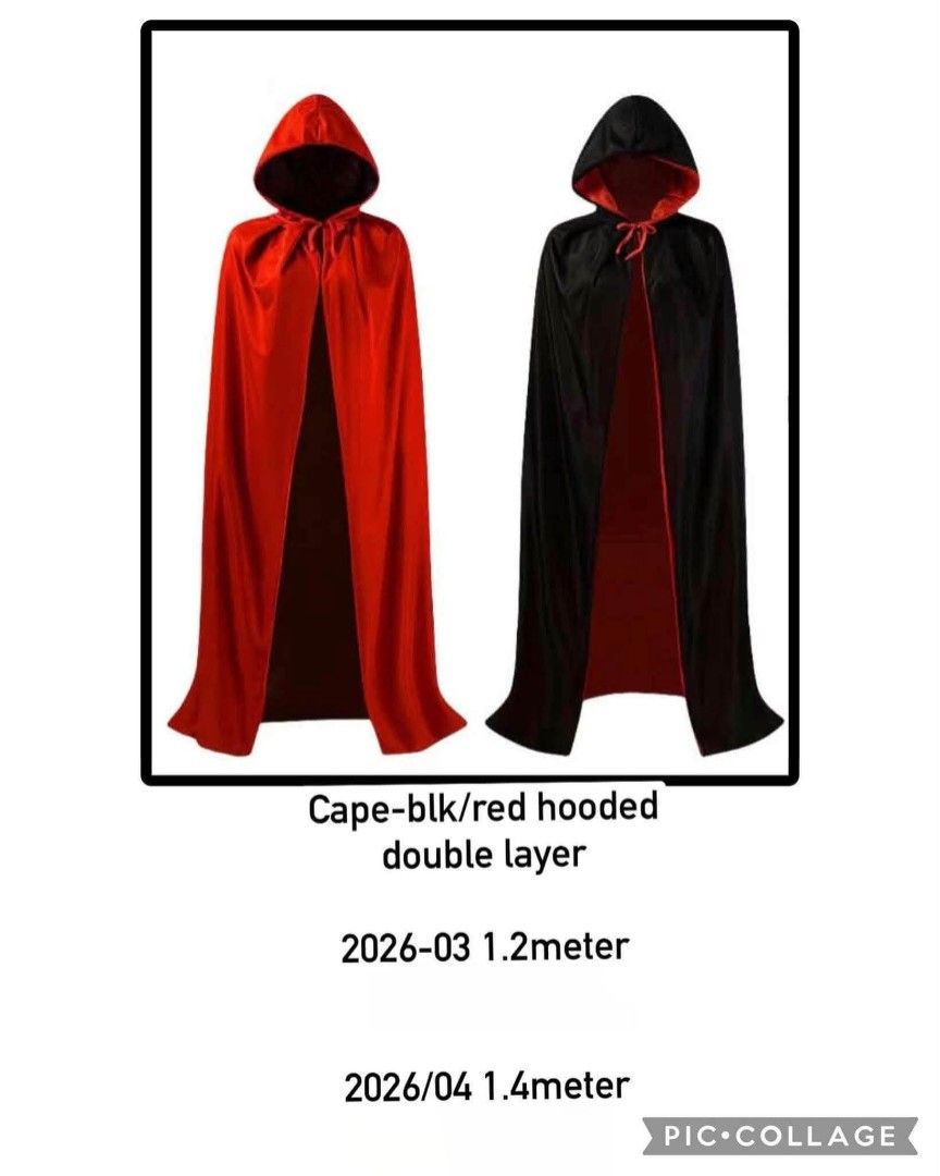 Cape Halloween Costume (Category: Looking For) located in Manila. Submitted by kairos_luckyonlineshop (Listing ID 1470829867, Image 1). Description: 1.2 meter Php.250 1.4 meter Php.300.