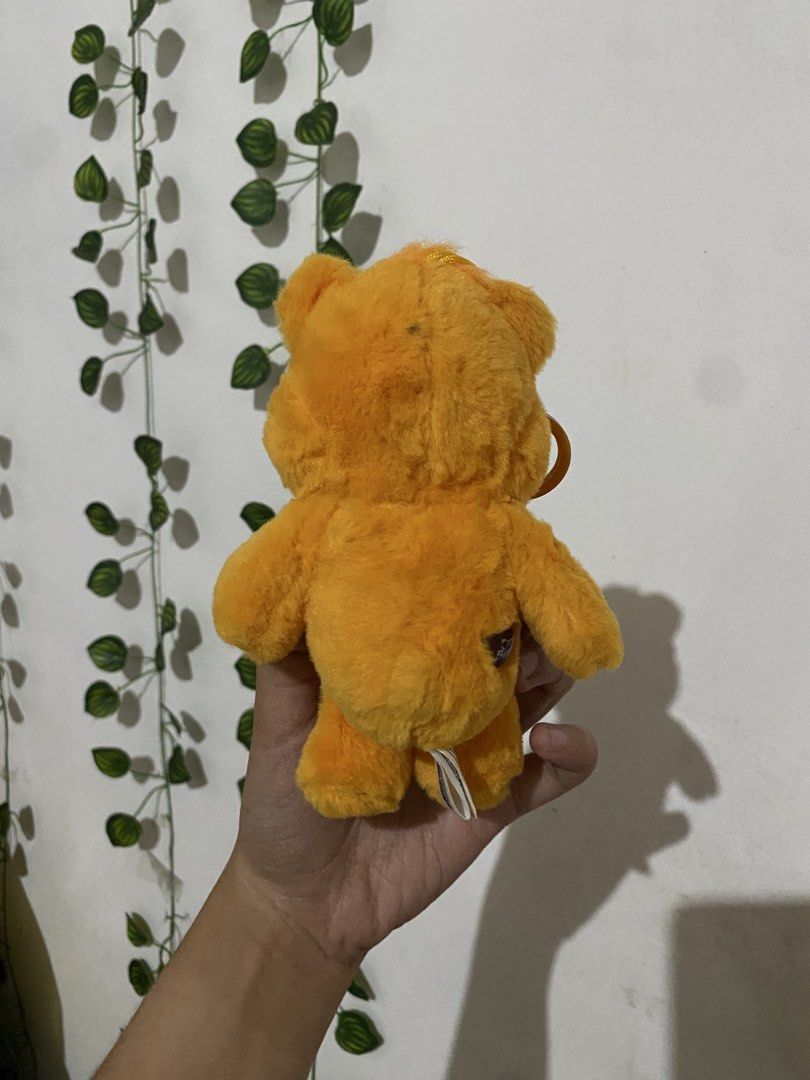 Care Bears Tender Heart Bear Plush Charm (Category: Plushies & Soft Toys) located in Guagua. Submitted by toy_corner (Listing ID 1470744066, Image 3). Description: No issue Pampanga loc MOP: Gcash J&T courier.