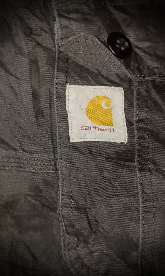 Carhartt Inspi. Cargo Drawstring Pants (Category: Jeans) located in Manila. Submitted by liliaplay (Listing ID 1470846412, Image 3). Description: Premium Solid! Pre-loved Imported 6 pockets semi lightweight and thick button pockets straight cut size: 40-41 hem/rise: 12.5 length: 42 leghole: 9.5 Issue it has small scratches on side waist Other than that No Issue! Lowered to its negotiable price Payment 1st Shipped.