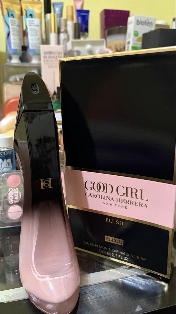 CAROLINA HERRERA Good Girl Blush Elixir (Category: Fragrance & Deodorants) located in Bulacan. Submitted by shopwithme_23 (Listing ID 1470764932, Image 1). Description: •full size •EDP •80ml •with box •missing 9-10 sprays ₱7,000 onlyyy!!! Retails for 10-12k.