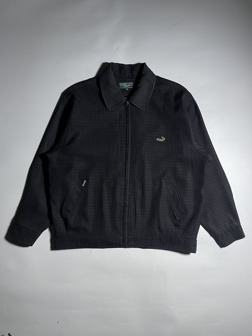 Cartelo Checkered Harrington jacket (Category: Coats, Jackets and Outerwear) located in Bais. Submitted by christian.complexthrift08 (Listing ID 1470760635, Image 1). Description: Cartelo Checkered Harrington jacket (Perfect for daily use) Color: black Size: XL on tag Width: 24.5 inches Length: 26.5 inches Condition: 9.5 / 10 Issue: cigarette burn sa lower part and missing puller Price: 599 free shipping Via JNT express.
