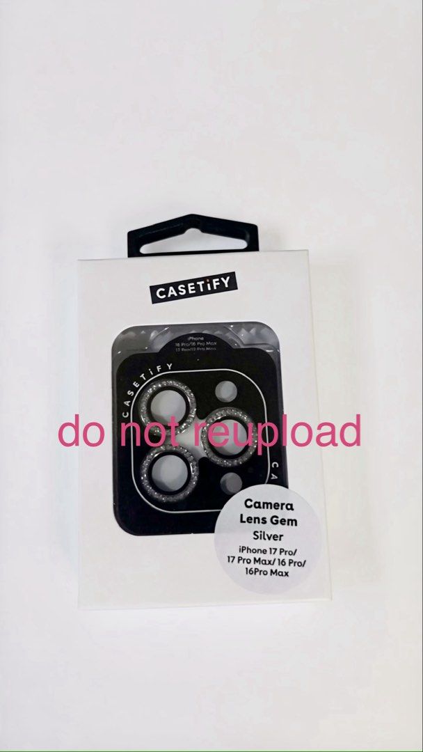 Casetify Lens Gem Silver 17 Pro Max (Category: Cases & Sleeves) located in Quezon City. Submitted by chowlongbao (Listing ID 1470867542, Image 1). Description: Selling Original Casetify Lens Gem Silver Fits 17 Pro/pro max Rfs- duplicate order.