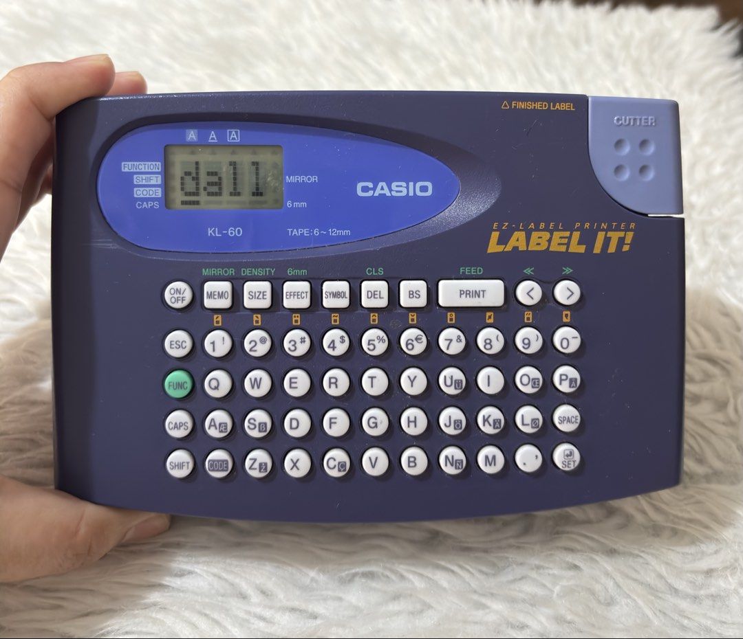 Casio EZ-Label Printer (Category: Printers, Scanners & Copiers) located in Paranaque City. Submitted by dalle_closet (Listing ID 1470768479, Image 3). Description: working well with ink cartridge na uses 6x AA batteries (not included).