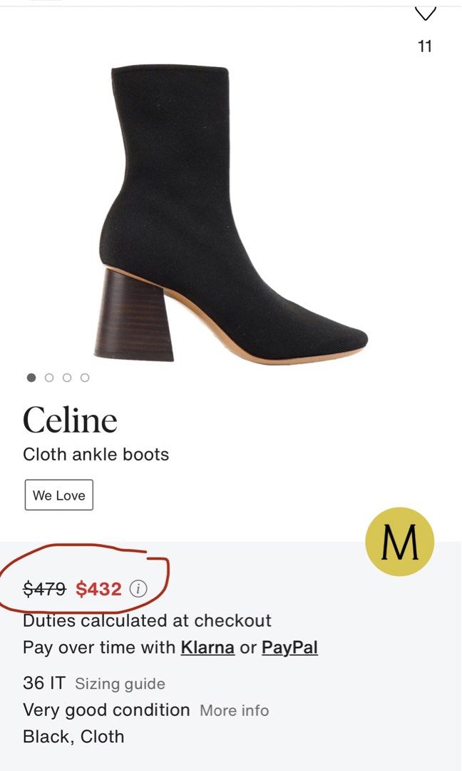 Celine Ribbed Sock Boots - 2016 Collection (Category: Sneakers & Footwear) located in Manila. Submitted by victory_1816 (Listing ID 1470849019, Image 2). Description: .