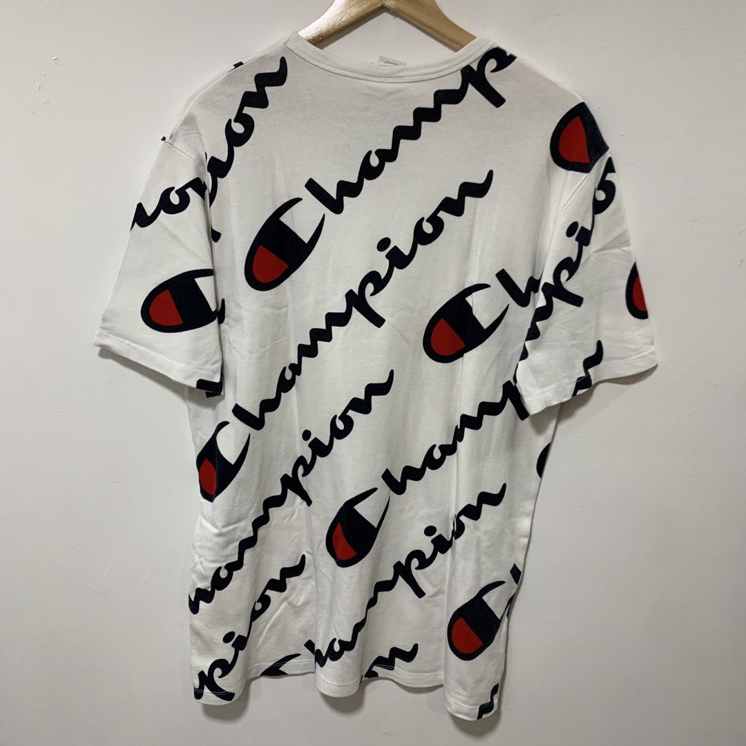 Champion aop (Category: Tshirts & Polo Shirts ) located in Cavite. Submitted by yobubsss (Listing ID 1470903727, Image 3). Description: Size Large 22w 32L Good condition No issue Need wash.