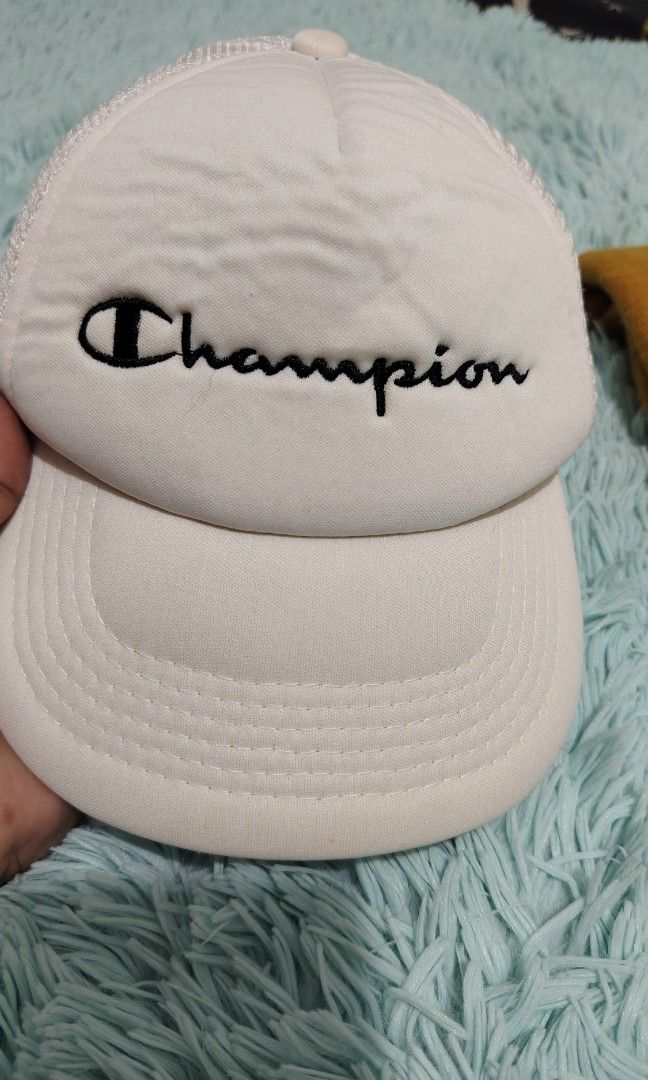 Champion trucker cap and beanie (Category: Caps & Hats) located in Quezon City. Submitted by thriftmo19 (Listing ID 1470912665, Image 2). Description: Champion trucker One size fits most 600 only Champion beanie 500 only.