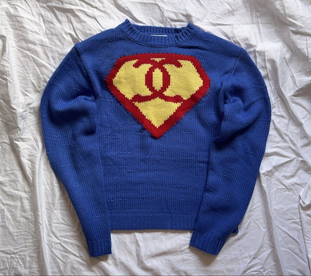 Chanel Superman Pullover (Category: Longsleeves) located in Las Pinas. Submitted by confessionsofashoppaholix (Listing ID 1470770825, Image 1). Description: Chanel Superman MÉTIERS D’ART 2026 size: L.