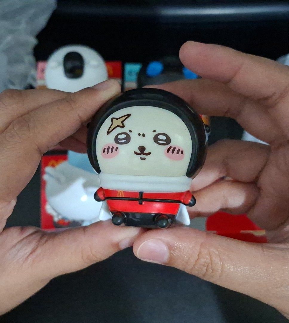 Chiikawa McDonald's McDelivery Rakko Figure (Category: Designer & Blind Box Toys) located in Manila. Submitted by bossrukiii (Listing ID 1470857186, Image 1). Description: RFS: Decluttering.