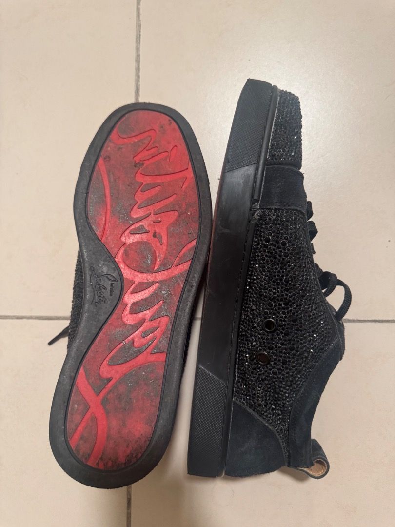 Christian Louboutin Red Bottoms Black (Category: Casual Shoes) located in Caloocan City. Submitted by vastgem77 (Listing ID 1470870455, Image 1). Description: SIZE US8.5 LALAMOVE ONLY, GCASH/BANK TRANSFER MOP .
