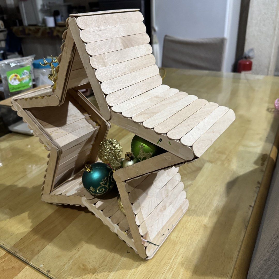 Christmas Star Decor (Category: Other Home Decor) located in Makati City. Submitted by jinger_21 (Listing ID 1470834936, Image 3). Description: For preorder only Plain Christmas Star without decors - Php 400 With decorations- Php 700.00 Process lead time - 3-7 days depending on volume of orders Payment first before shipput Payment modes: Gcash Maya GoTyme Shipping fee c/o the buyer Lalamove Grab Express .
