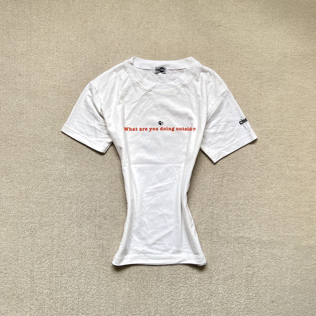 cinemax statement shirt (Category: Shirts) located in Limay. Submitted by budolfindsrawrawr (Listing ID 1470793857, Image 1). Description: cinemax statement shirt - fits s/m l23 b32-36 - in excellent condition .