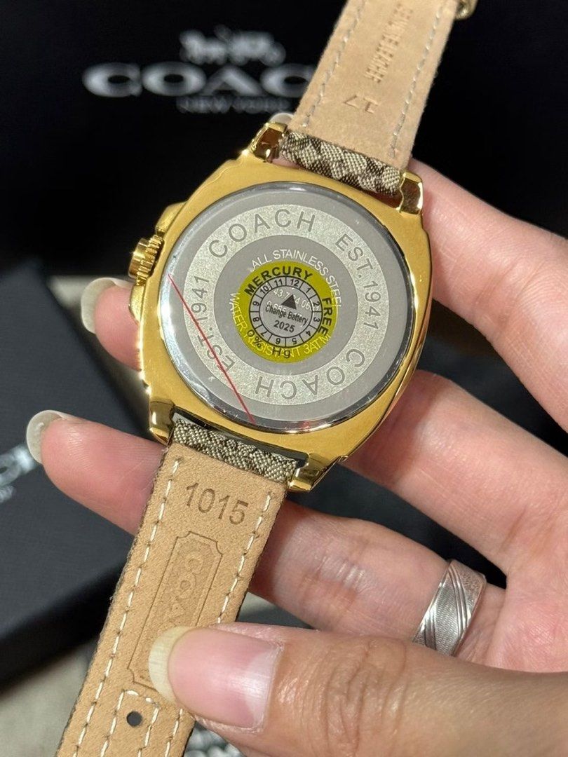 Coach authentic watch (Category: Luxury Accessories) located in Tagum. Submitted by 80bagsph.cemene08 (Listing ID 1470907299, Image 3). Description: From Japan Brand new authentic watch Complete inclusion (I’m ready to send you full video detailes).