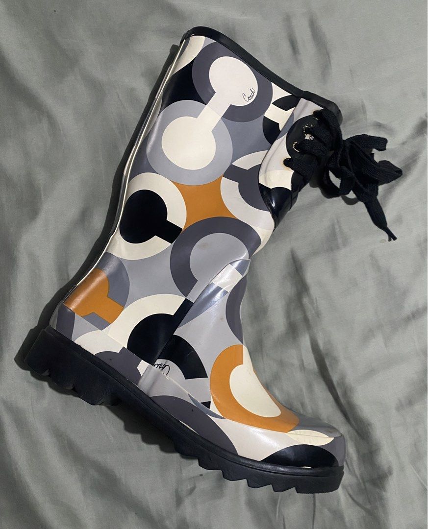 Coach Rain Boots (Category: Boots) located in Naga. Submitted by junked_garments_v2 (Listing ID 1470851603, Image 3). Description: Coach Rain Boots Excellent Condition Minimal Signs Of Use Need Cleaning Size 7 US Dm me to purchase!.