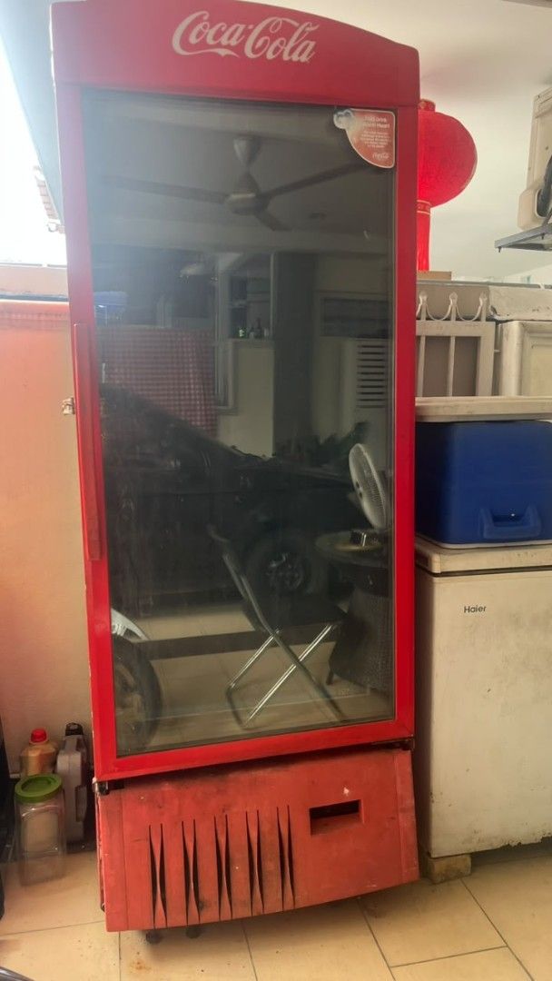 Coca-Cola commercial display chiller fridge, TV & Home Appliances ...
