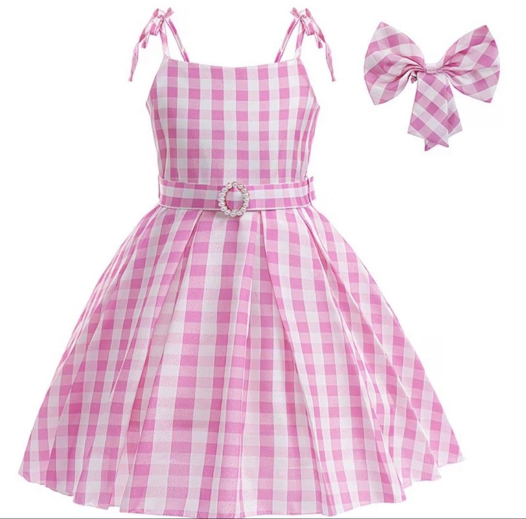 Complete Barbie Movie Costume (Category: Babies & Kids Fashion) located in Antipolo. Submitted by belacart (Listing ID 1470784427, Image 3). Description: Complete Barbie movie costume dress with belt, shoes, wig and bow Used only ONCE for school halloween event Dress size 110 (4-5yo) Comes with free shoes (size 28/18cm) Wig and bow .