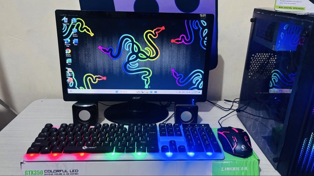 Computer Desktop Set Ready to use Core i5 windows 11 (Category: Desktops) located in Navotas City. Submitted by jerfratz (Listing ID 1470884415, Image 2). Description: COMPUTER SET- READY TO USE ‼️ ✨ PLUG & PLAY! PERFECT FOR: ✅ Office Work / Work From Home ✅ Online Class / Student Use ✅ Printing Business ✅ Browsing & Lite Gaming (Smooth Performance!) 🖥️ SYSTEM SPECIFICATIONS: Processor: Intel® Core™ i5-4440 (3.10GHz) (Upgradable) Motherboard: LG
