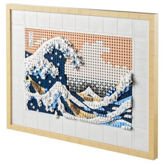 Constructed LEGO Art Hokusai The Great Wave Building Kit, Toys ...